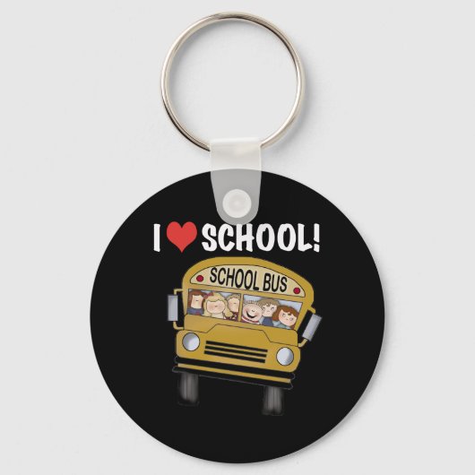 I Love School Sleutelhanger (Voorkant)