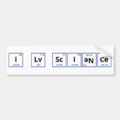 I Love Science Bumpersticker (Voorkant)
