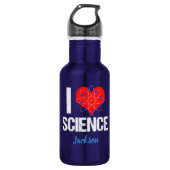 I Love Science Custom Waterfles (Voorkant)
