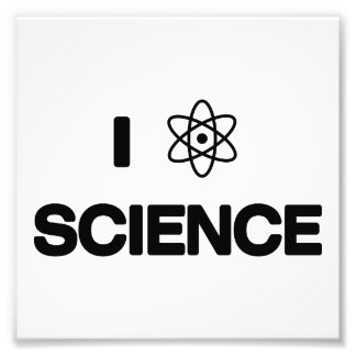 I Love Science Foto Afdruk