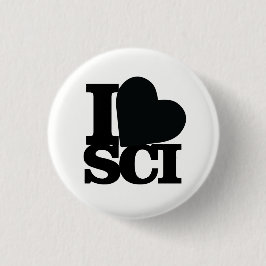 I Love Science pin Ronde Button 3,2 Cm