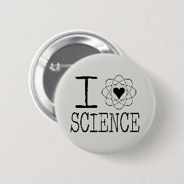 I Love Science Pinback Button