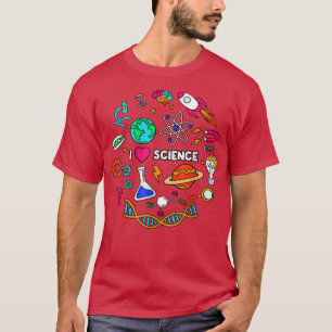 I Love Science Tshirt Enfants Science Lovers Gifts