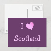 I Love Scotland Briefkaart (Voorkant / Achterkant)