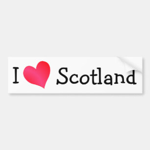 I Love Scotland Bumpersticker