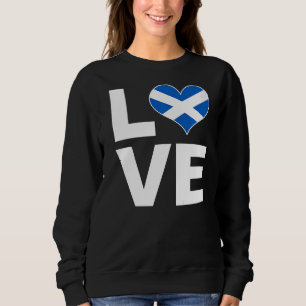 I Love Scotland Heart Flag Scotland Trui