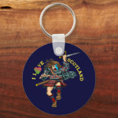 I Love Scotland Sleutelhanger (Voorkant)