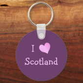 I Love Scotland Sleutelhanger (Voorkant)
