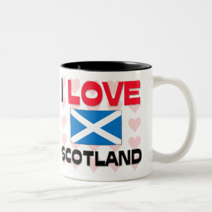 I Love Scotland Tweekleurige Koffiemok