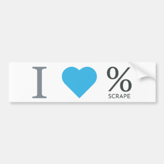 I Love Scraapselaar Bumpersticker