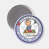 I Love Scrapbooking Tshirts en geschenken Magneet (Voorkant / Achterkant)