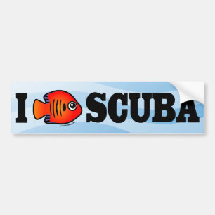 I Love Scuba Bumpersticker