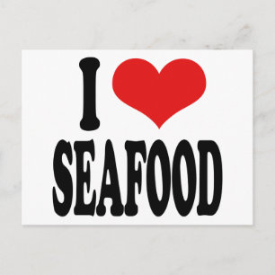 I Love Seafood Briefkaart