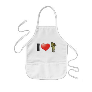 I Love Seapaarden Kinder Schort