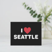 I Love Seattle Briefkaart (Staand voorkant)