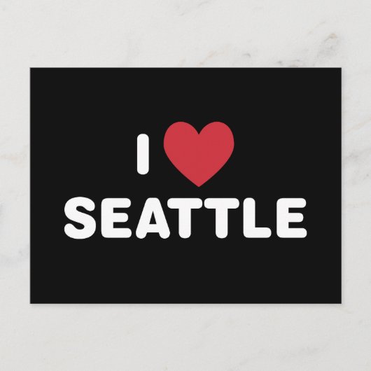 I Love Seattle Briefkaart (Voorkant)
