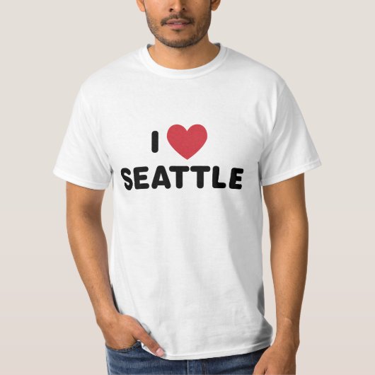 I Love Seattle T-shirt (Voorkant)