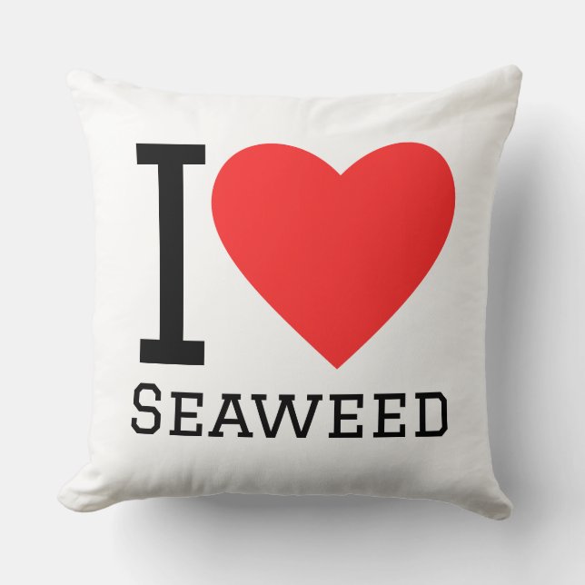 I love seaweed kussen (Voorkant)