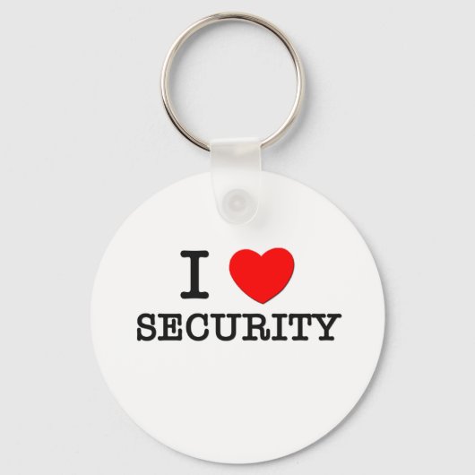 I Love Security Sleutelhanger (Voorkant)