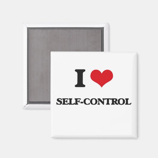 I Love Self-Control Magneet (Voorkant / Achterkant)
