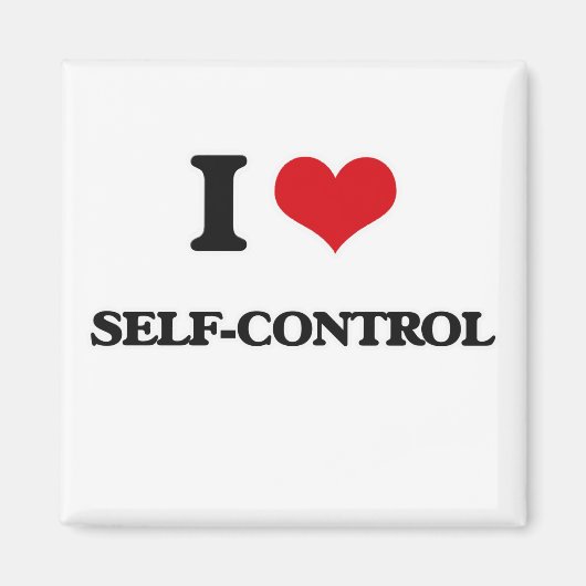 I Love Self-Control Magneet (Voorkant)