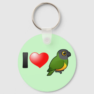 I Love Senegal Parrots Sleutelhanger