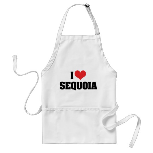 I Love Sequoia Standaard Schort (Voorkant)
