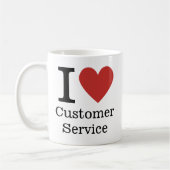 I ❤️ Love Service Clientèle MUG (Gauche)