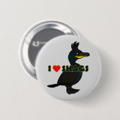 I Love Shags Ronde Button 5,7 Cm (Voorkant /achterkant)