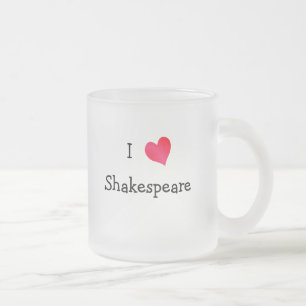 I Love Shakespeare Matglas Koffiemok