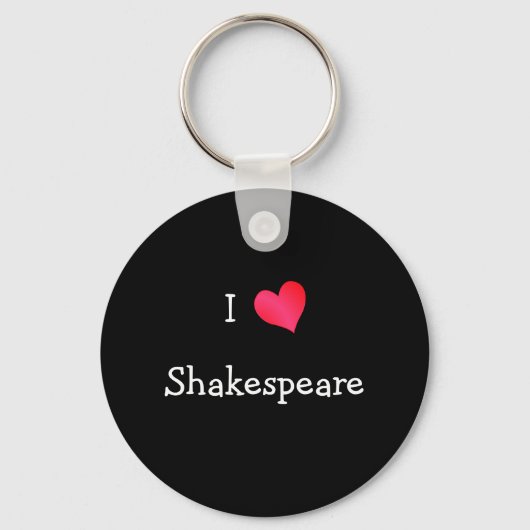 I Love Shakespeare Sleutelhanger (Voorkant)