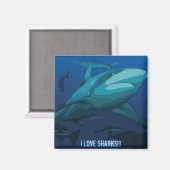 I Love Sharks Magnet (Recto/Verso)