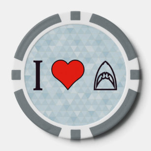 I Love Sharks Pokerchips