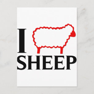 I Love Sheep Briefkaart