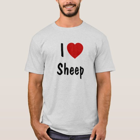 I Love Sheep T-shirt (Voorkant)