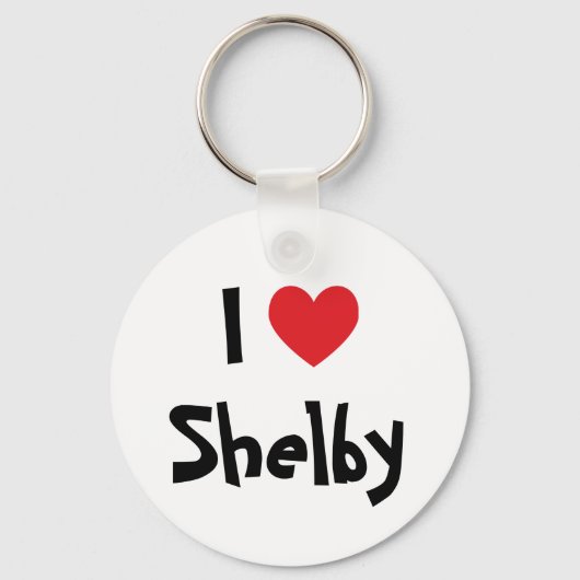 I Love Shelby Sleutelhanger (Voorkant)