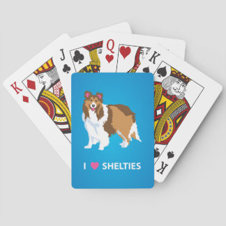 "I Love Shelties" Deck of Pplaykaarten Pokerkaarten
