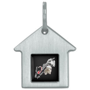I Love Shichon Huisdieren Naamplaatje