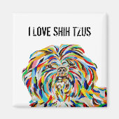 I Love Shih Tzus Magnet (Devant)