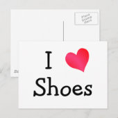 I Love Shoes Briefkaart (Voorkant / Achterkant)