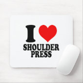 I Love Shoulder Press Muismat (Met muis)