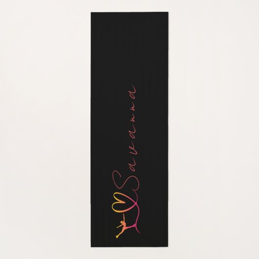 "I love Skating" kunstschaatsen aangepaste naam Yogamat (Achterkant)