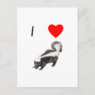 I Love Skunks (2) Briefkaart
