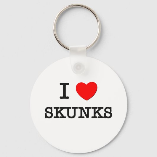 I Love SKUNKS Sleutelhanger (Voorkant)
