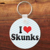 I Love Skunks Sleutelhanger (Voorkant)