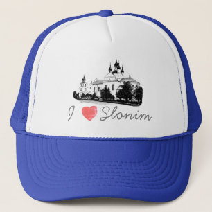 I Love Slonim Belarus Architecture Church Trucker Pet