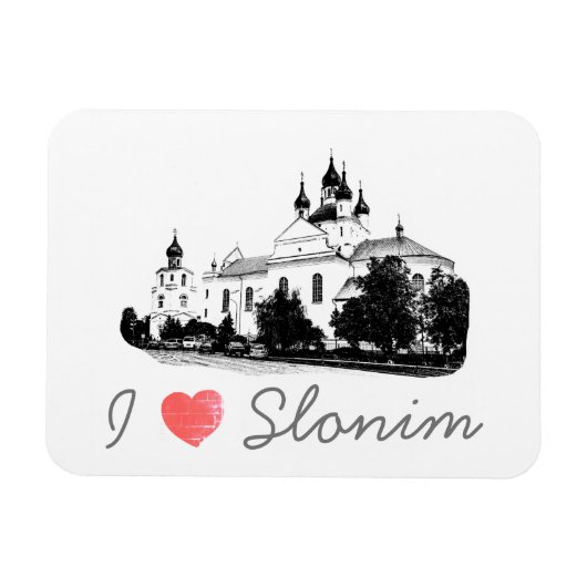 I Love Slonim Belarus Architecture Magneet (Horizontaal)
