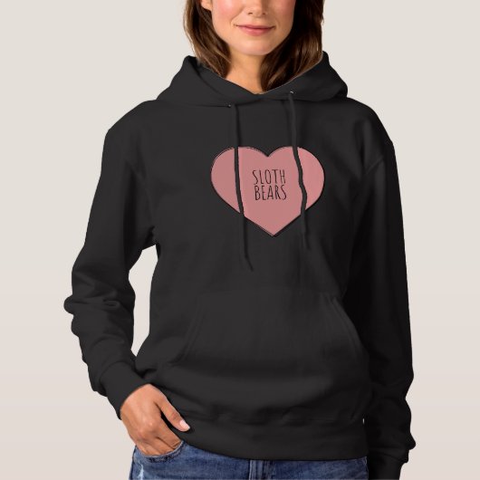 I Love Sloth Beren Hoodie (Voorkant)