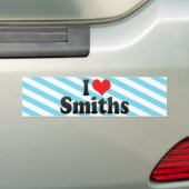 I Love Smiths Bumpersticker (Op auto)