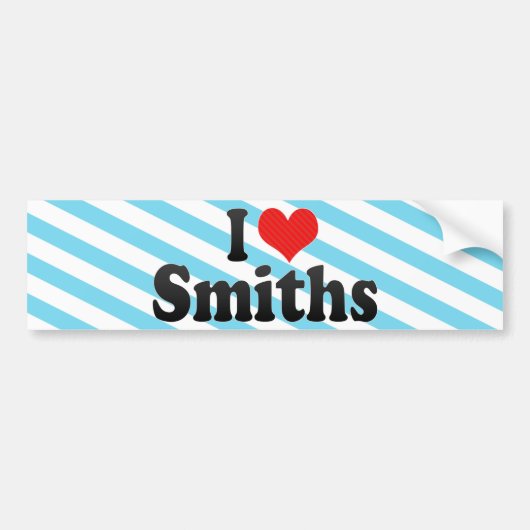 I Love Smiths Bumpersticker (Voorkant)